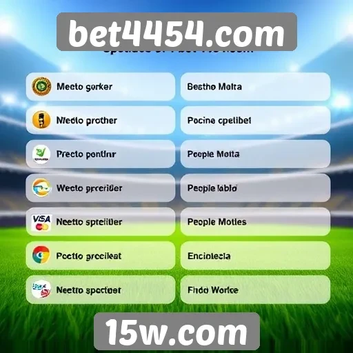 Métodos de pagamento oferecidos no bet4454.com